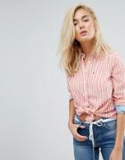 Tommy Jeans Stripe Shirt - Red