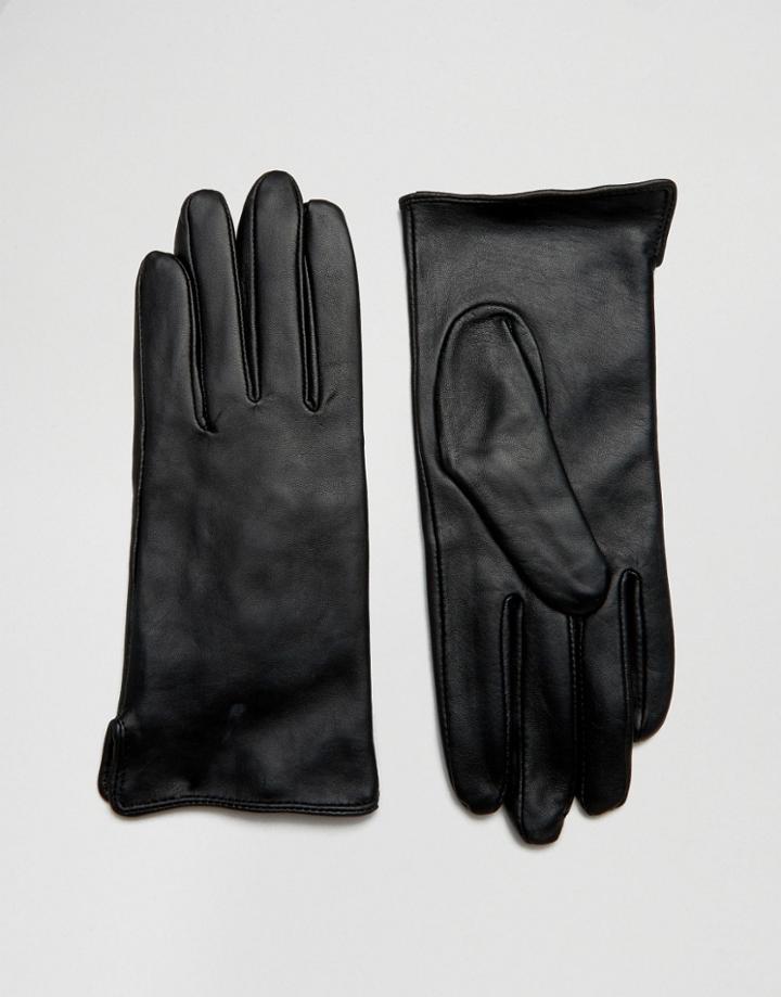 Warehouse Leather Gloves - Black