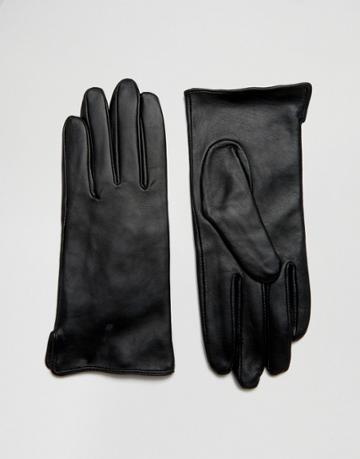 Warehouse Leather Gloves - Black