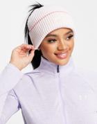 Under Armour Mini Logo Beanie In Pink