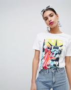 Stradivarius 'new York' Top - Multi
