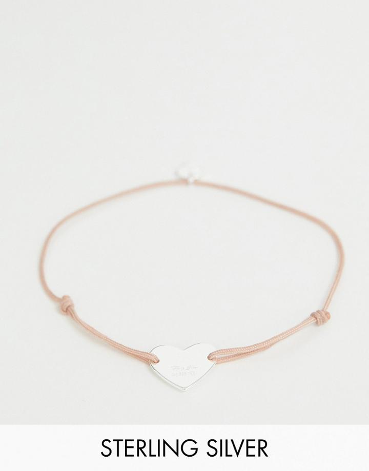 Thomas Sabo Little Secret Sterling Silver Heart Bracelet-pink