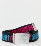 Chinatown Market Logo Clamp Belt In Blue/pink