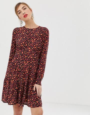 Custommade Mara Mini Dress In Leopard Print - Multi