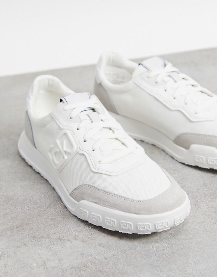 Calvin Klein Parker Runner Sneakers In White