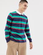 Another Influence Rugby Long Sleeve Top-navy