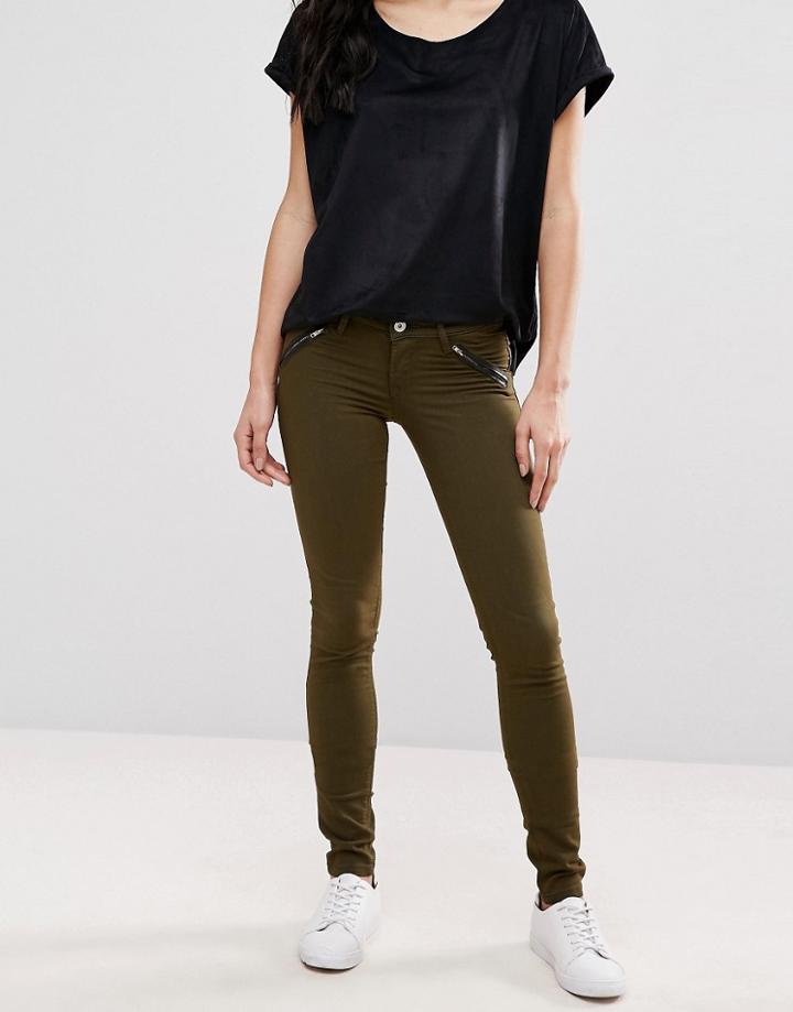 Blend She Must N Pants Skinny Pants - Green