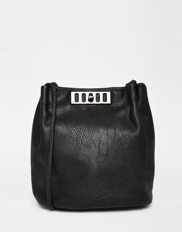 Liquorish Duffle Cross Body Bag - Black