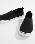 Dunlop Plimsolls In Black - Black
