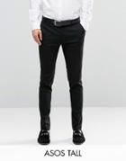 Asos Tall Super Skinny Pants In Black - Black