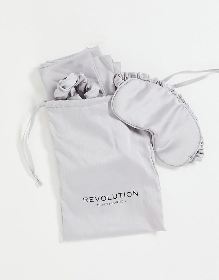Revolution Hair The Beauty Sleep Satin Sleep Set Silver