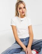 Nike Padded Sleeve T-shirt In White