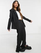 Heartbreak Tie Waist Blazer In Black