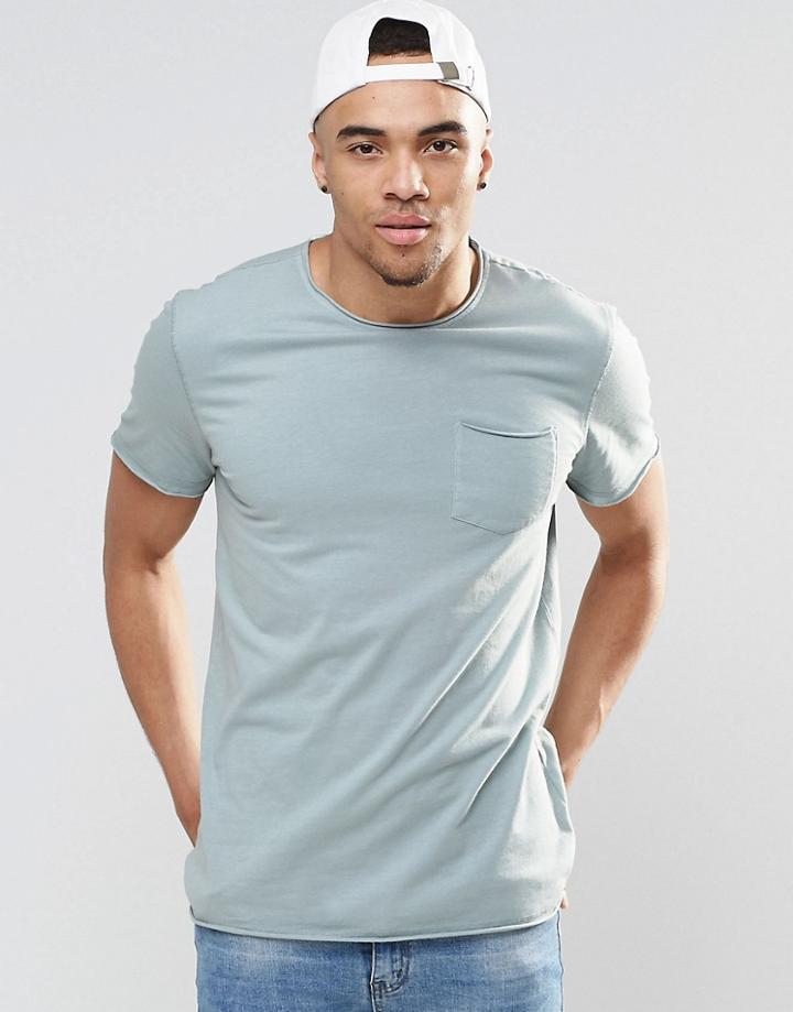 New Look T-shirt In Washed Blue - Blue