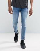Cheap Monday Tight Skinny Jeans Dug Up Blue - Blue