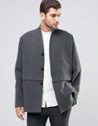 Asos Oversized Jacket In Gray - Gray