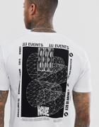 Asos Design Relaxed T-shirt With House Music Back Print-white