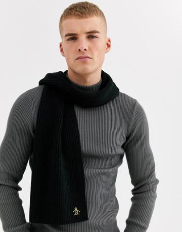 Original Penguin Scarf In Black