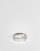 Icon Brand Premium Irregular Band Ring In Silver - Silver