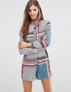 Influence Oversized Romper - Multi