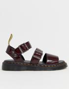 Dr Martens Vegan Gryphon Strap Sandals In Red - Red