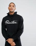 Primitive Skateboarding Hoodie With Script Logo In Black - Black