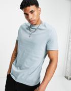 Asos Design Organic T-shirt With Crew Neck In Light Gray-grey