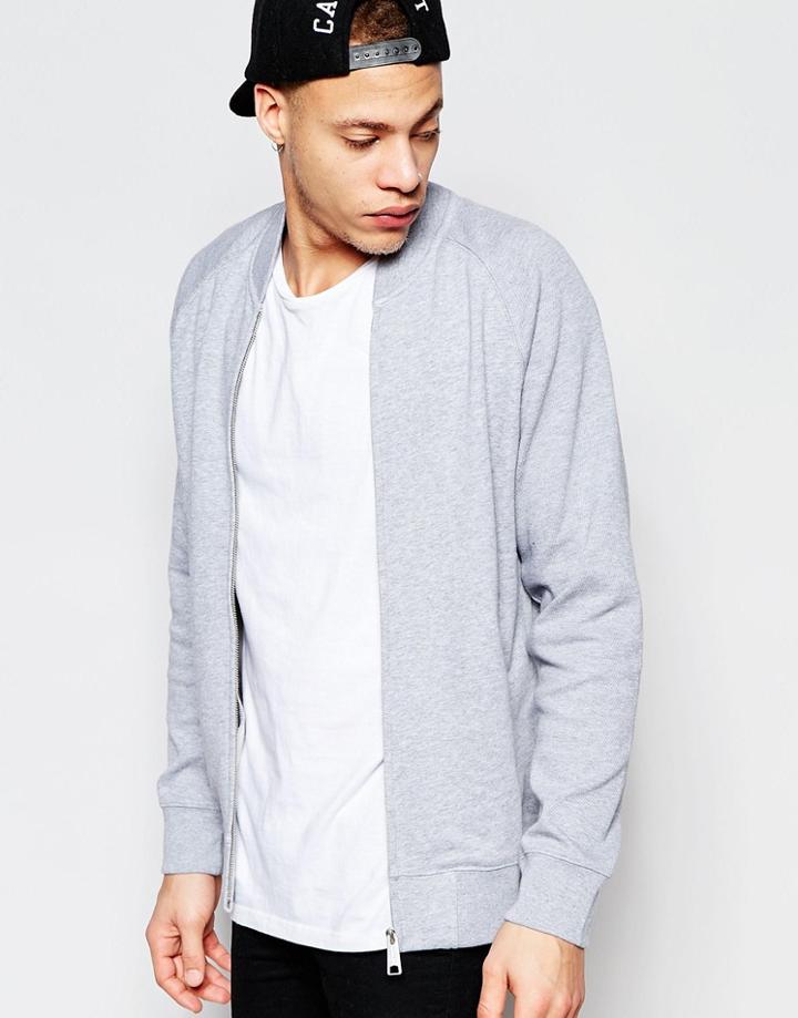 Carhartt Wip Freeman Baseball Jacket - Gray