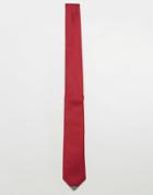 Noose & Monkey Tie With Metal Tipping - Red