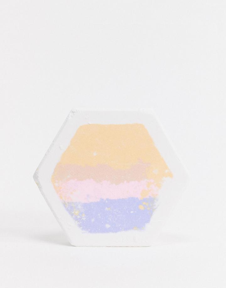Miss Patisserie Northern Lights Pink Sugar & Vanilla Bath Fizz Float Ball-no Color