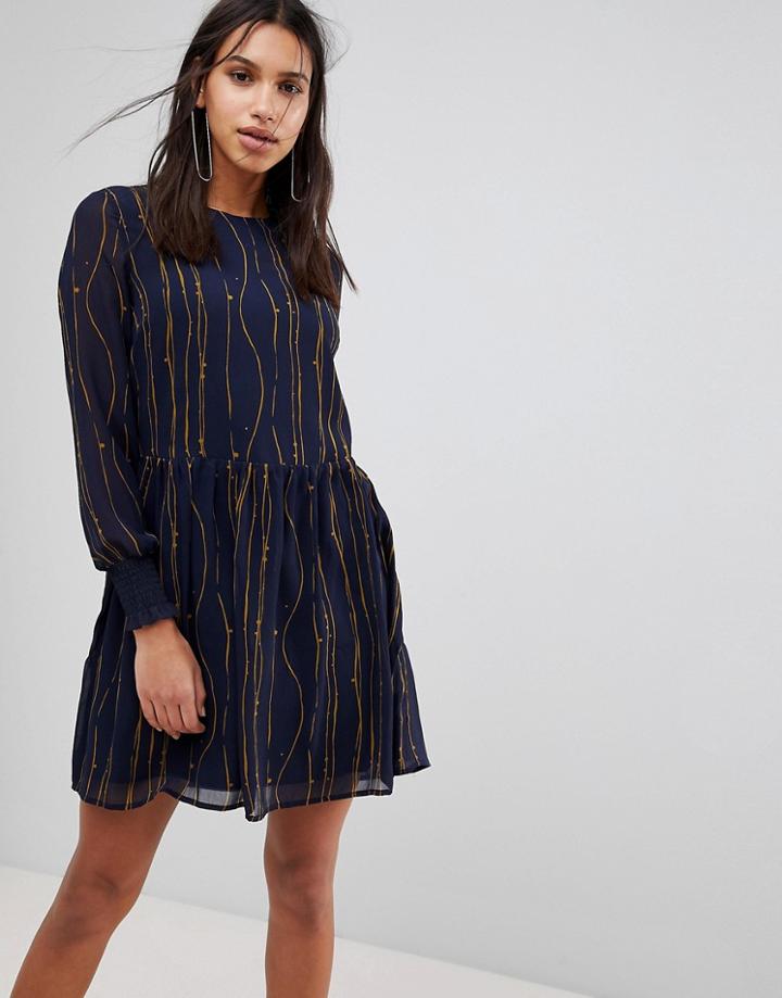 Y.a.s Shadow Sequined Shift Dress - Black