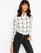 Asos Mono Check Shirt - Multi