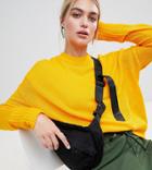 Weekday Soft Knit Tunic Sweater-yellow