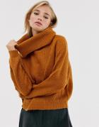 Brave Soul Harribo Sweater In Turmeric-orange