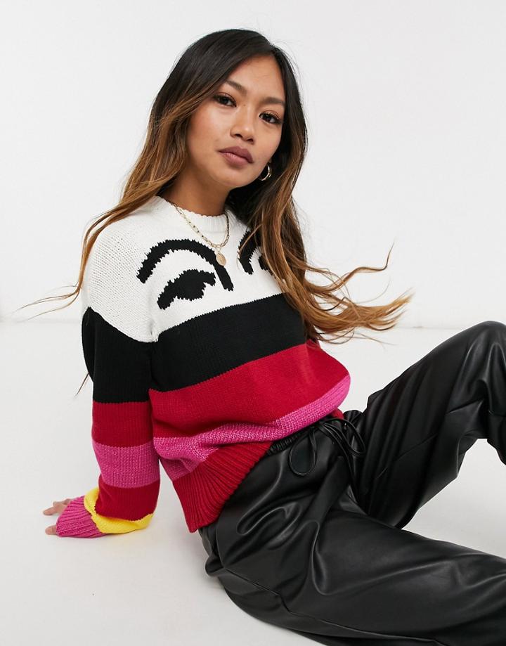 Derek Lam 10 Crosby Multicolored Stripe Sweater In Multi
