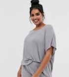 Asos Design Curve Rib Jersey Mix & Match Tee
