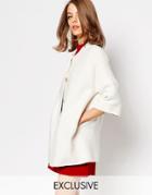 Helene Berman White Texture Kimono Jacket - White