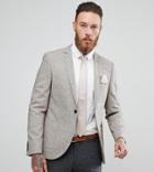 Heart & Dagger Skinny Diamond Texture Blazer - Brown