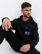 River Island Two-piece Utility Hoodie In Black