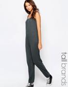 Y.a.s Tall Strappy Cami Slouchy Jumpsuit - Gray