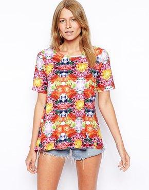 Asos T-shirt In Digital Print - Multi
