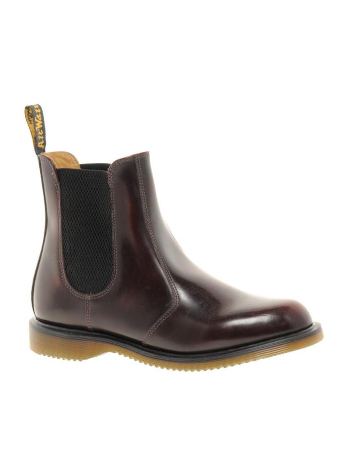 Dr Martens Kensington Flora Burgundy Chelsea Boots