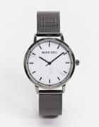Brave Soul Stainless Steel Mesh Watch-black