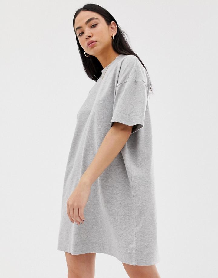 Collusion Mini T-shirt Dress - Gray