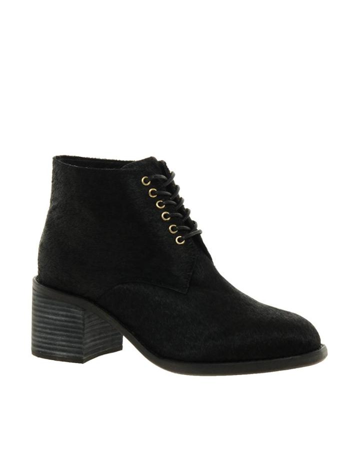 F-troupe Chunky Lace Up Ankle Boots