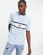 Lacoste Panel And Badge Crew Neck T-shirt-blues