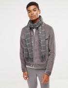 Ted Baker Halwil Scarf In Window Check - Gray