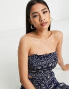 Urban Threads Handkerchief Top In Bandana Print - Part Of A Set-multi
