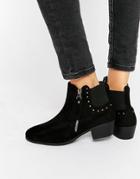 Truffle Collection Low Heel Chelsea Boot - Black