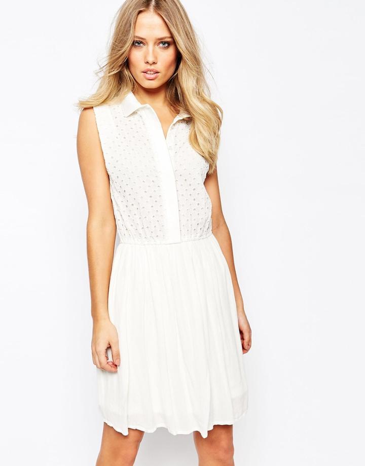 Y.a.s Square Dress - White